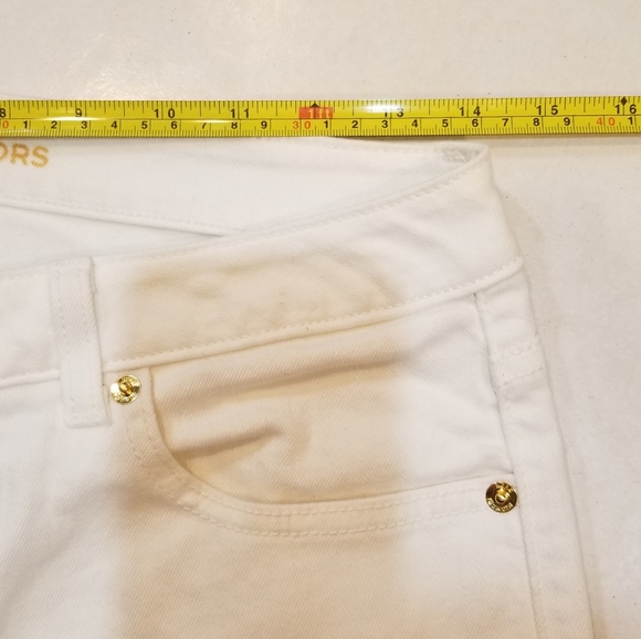 Michael Michael Kors Straight Leg White Ankle Jeans 6 - Picture 12 of 15